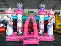 Commercial Inflatable Party Inflatable Pink Cartoon Mini Bouncer