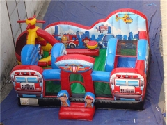 Children Tunnel Games Rescue Squad Inflatable Toddler Playground