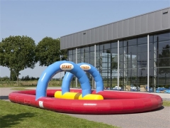 Party Use Inflatable Racing Track ,Go Karts Track,Inflatable Race Track Game