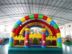 Custom Interesting Inflatable Castle Inflatable Rabbit Fun City For Kid Playground