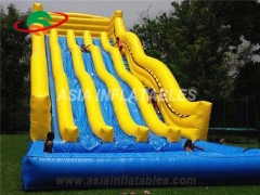 Giant inflatable slide with pool & Fun Derby Horse Race