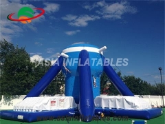 Blue Climbing Wall Massive Inflatable Rock Free Climb For Sale With Factory Price