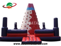 Touchdown Inflatables Mobile Rock Inflatable Climbing Wall For Outside Play