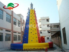 Popular Cartoon Bouncer Large Inflatable Climbing Wall, Used Rock Climbing Wall For Outdoor Sports