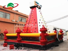 Custom Inflatables Funny Wall Climbing Inflatable Rock Climbing Wall For Kids