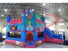 Children Tunnel Games Inflatable Cinderella Bouncy Castle For Event