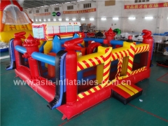 Jocob's Ladder,Inflatable Fire Truck Bouncer Playground