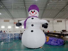 4mH Inflatable Snowman & Bungee Run Challenge
